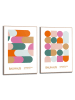 Orangewallz Druki artystyczne (2 szt.) "Bauhaus Set 1" w ramce