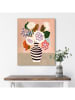 Orangewallz Ingelijste kunstdruk "Vase With Stripes" - (B)40 x (H)50 cm