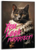 Orangewallz Gerahmter Kunstdruck "You Look Purfect"