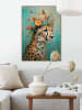 Orangewallz Druk artystyczny "Flower Jaguar" w ramce