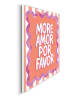 Orangewallz Druk artystyczny "More Amor" w ramce