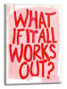 Orangewallz Ingelijste kunstdruk "What if it all" - (B)50 x (H)70 cm