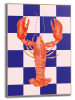 Orangewallz Gerahmter Kunstdruck "Blue Checkers Lobster"