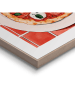 Orangewallz Gerahmter Kunstdruck "Pizza Margherita"