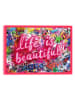 Orangewallz Gerahmter Kunstdruck "Beautiful Life"