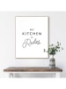 Orangewallz Ingelijste kunstdruk "Kitchen Rules"