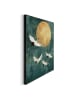 Orangewallz Gerahmter Kunstdruck "Evening Cranes Green"
