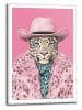 Orangewallz Ingelijste kunstdruk "Pink Panther Chic"