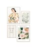 Orangewallz 4er-Set: Gerahmte Kunstdrucke "Spring Set"