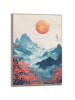 Orangewallz Ingelijste kunstdruk "Japandi Mountains"