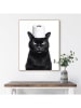 Orangewallz Gerahmter Kunstdruck "Cat Roll"