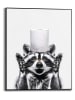 Orangewallz Gerahmter Kunstdruck ''Racoon Paper Surprise''