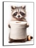 Orangewallz Gerahmter Kunstdruck "Racoon Paper Holder"