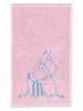 Moomin Gastenhanddoek "Family" lichtroze/blauw - (L)50 x (B)30 cm