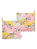 Moomin Topflappen "Family Time" in Rosa/ Gelb - (L)22 x (B)22 cm