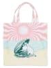 Moomin Strandtasche "Beach Day" in Rosa/ Hellblau/ Creme - (L)44 x (B)42 cm