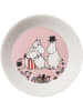 Moomin Untertasse ''Family Time'' in Rosa/ Weiß - Ø 15 cm