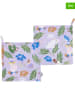 Moomin 2er-Set: Topflappen ''Moomin'' in Lila - (L)22 x (B)22 cm