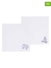 Moomin 2-delige set: servetten "Haru" wit - (L)45 x (B)45 cm