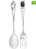 Moomin 2tlg. Kinder-Besteckset "Moomin & Stinky" in Silber