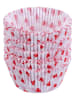 Dr. Oetker 2er-Set: Papier-Backförmchen in Weiß/ Rot - 2x 50 Stück