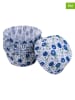 Dr. Oetker 2er-Set: Papier-Backförmchen in Weiß/ Blau - 2x 50 Stück