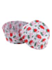 Dr. Oetker Foremki papierowe (100 szt.) "Strawberries" w kolorze czerwonym do muffinek