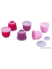 Dr. Oetker 6er-Set: Puddingförmchen mit Deckeln in Rosa/ Lila - 150 ml
