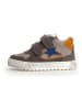 Naturino Leder-Sneakers in Anthrazit/ Orange