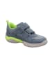 superfit Leren sneakers "Storm" blauw/groen