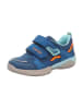 superfit Leder-Sneakers "Storm" in Blau/ Hellblau/ Orange
