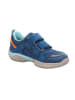 superfit Leder-Sneakers "Storm" in Blau/ Hellblau/ Orange