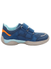 superfit Leder-Sneakers "Storm" in Blau/ Hellblau/ Orange
