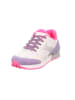 superfit Skórzane sneakersy "Dash" w kolorze różowo-biało-fioletowym