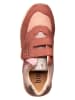 bisgaard Leder-Sneakers  in Gold/ Rot