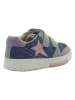 lamino Leder-Sneakers in Blau/ Grau