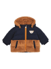 Steiff Steppjacke in Hellbraun/ Dunkelblau