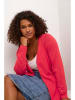 KAFFE curve Cardigan "Farsia" in Korallrot