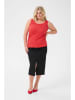 KAFFE curve Top "Carina" w kolorze czerwonym