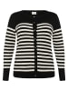 KAFFE curve Cardigan "Lizzy" in Creme/ Schwarz
