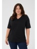 KAFFE curve Koszulka "Phoelina" w kolorze czarnym