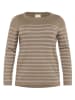 KAFFE curve Pullover "Linia" in Taupe