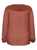 KAFFE curve Bluse "Lana" in Hellbraun