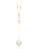 Diamant Exquis Gouden ketting met parels - (L)45 cm
