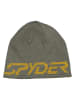 SPYDER Dwustronna czapka beanie "Bug" w kolorze żółto-oliwkowym