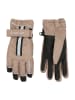 COLD Funktionsfingerhandschuhe "Softy" in Beige/ Schwarz