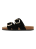 s.Oliver Leren slippers zwart