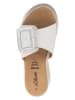 s.Oliver Leren slippers wit
