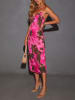Milan Kiss Kleid in Pink/ Khaki