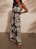 Milan Kiss Jumpsuit in Schwarz/ Creme